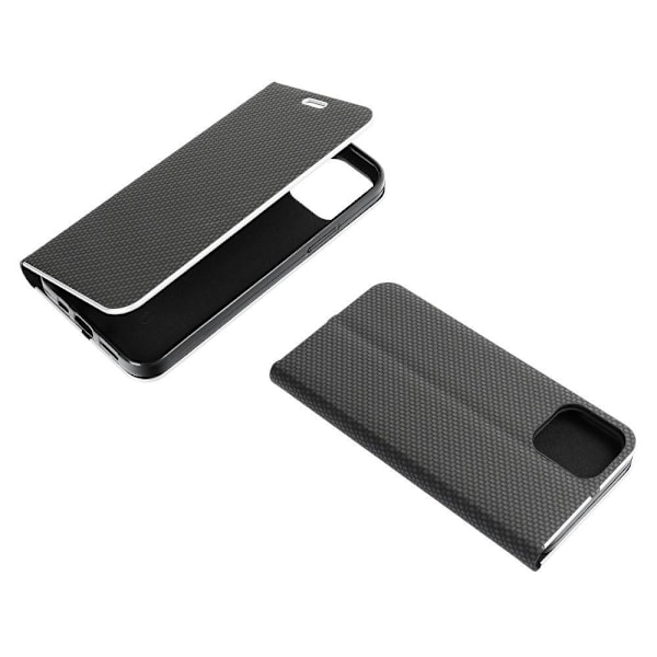 Forcell iPhone XR Kotelo Luna Carbon - Musta 80