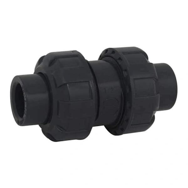 Kulbackventil 20 25 32 40 50 63mm poolbackventil envägsventil anti-återflödes pvc ventil envägsventil (Innerdiameter 40mm)