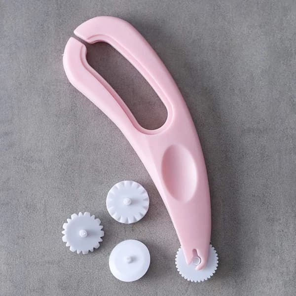Fondant Roller Cutter Cake Embosser Lattice Roller Tool Bakning DI