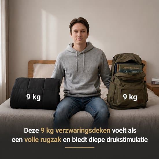 Vægtdyne 9 kg, 150x200 cm Åndbar Polyester Tung Dyne til Dyb Søvn og Afslapning, Sort, til Enkeltseng eller Sofa