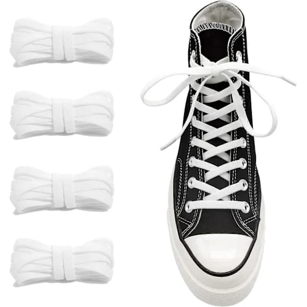 2 par 5/16 \" brede elastiske snørebånd Erstatningssnørebånd til Converse High Tops