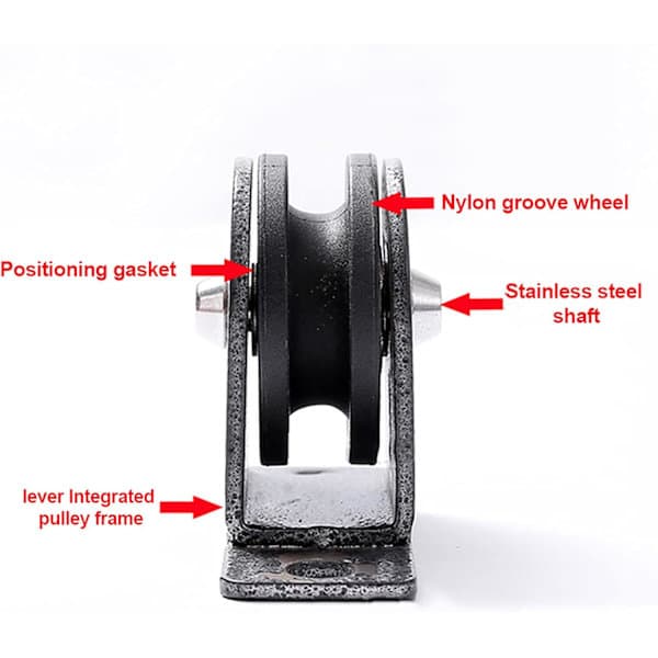 Stående block med kullager, rostfria block för gym