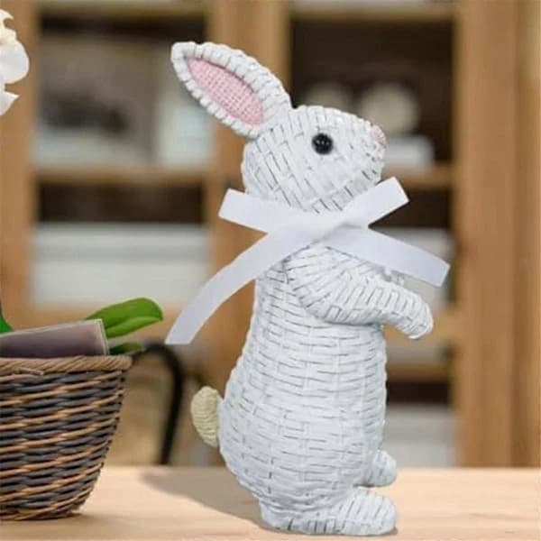 Påskehare Figur Hvit 15 cm