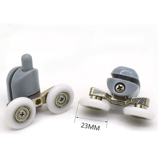 8-pack Dubbla Duschdörrrullar 23 mm Diameter Badrumsreservdelar