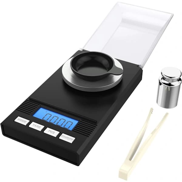 50g 0.001g Precision Digital Scale, Milligram Scale Compatible with Jewelry & Lab Use