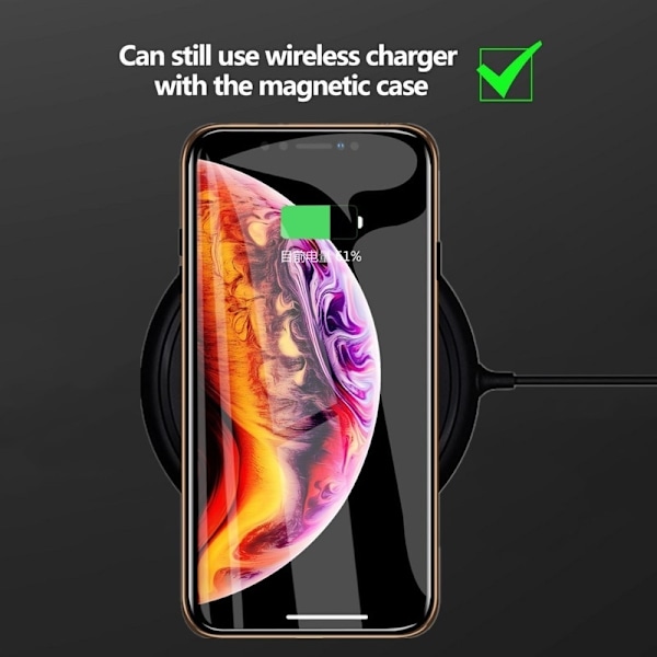 Privatlivsmagnetfodral til iPhone 13 sølv