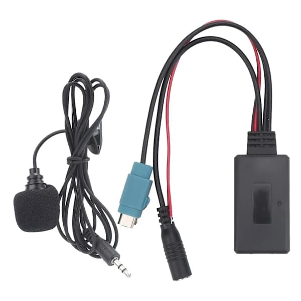 Alpine KCE-236B / CDA-9852 / E Bil Bluetooth Langaton Radio AUX Kaapeli Handsfree-sovitin Mikrofonilla