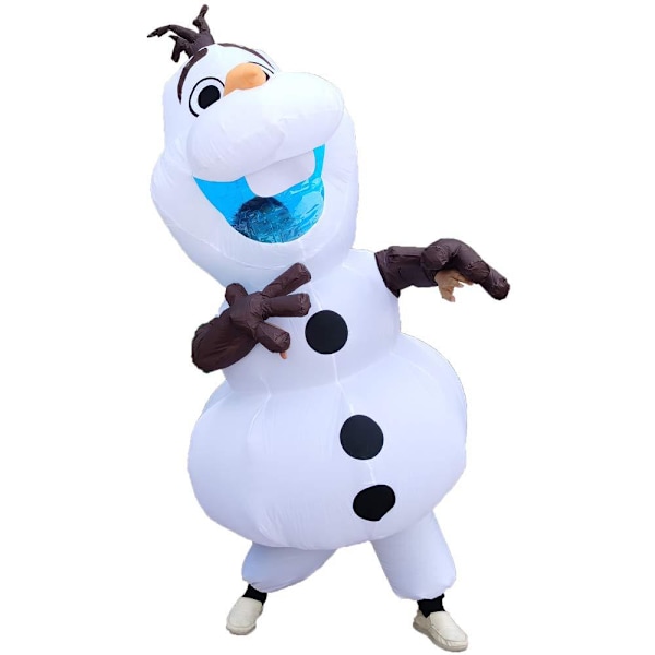 Longteng Olaf -asu, aikuisten puhallettava asu, miesten naamiaisasu, Halloween-puhallettava asu, cosplay-juhlat