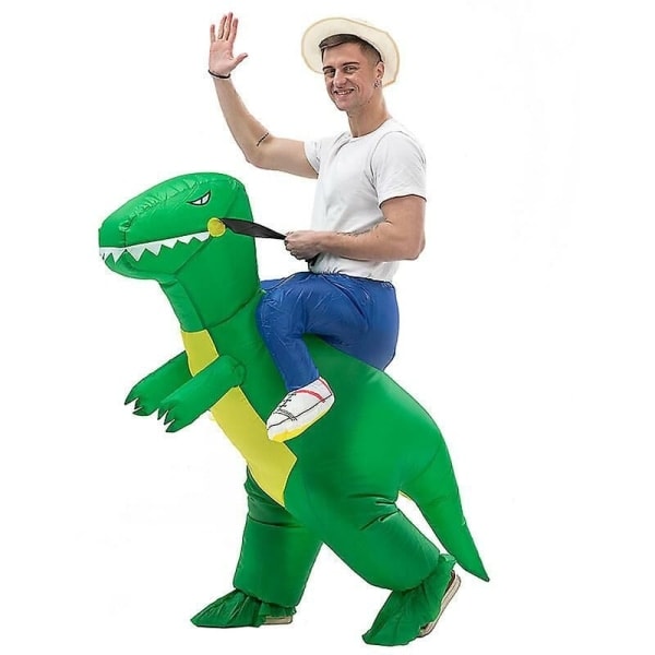 Oppustelig dragt dinosaur oppustelig dragt voksen T Rex udklædning til fødselsdag. Halloween, (ca.)