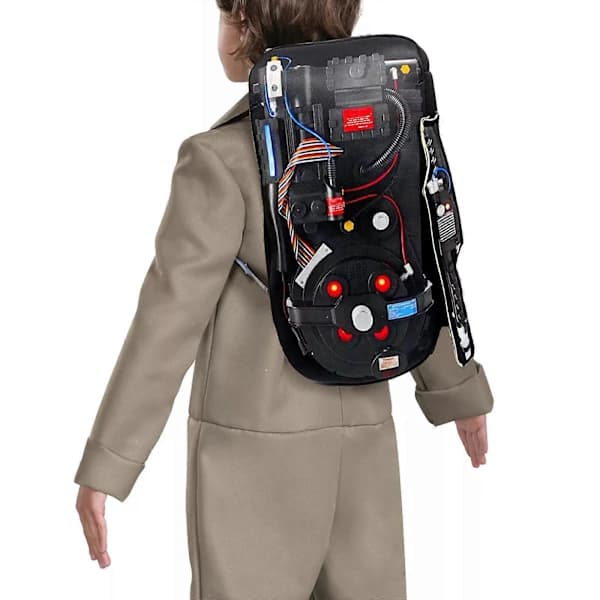 Vuxen Ghostbusters Halloween-dräkt, Deluxe Ghostbusters Overall för Män, Ghostbusters Proton Pack