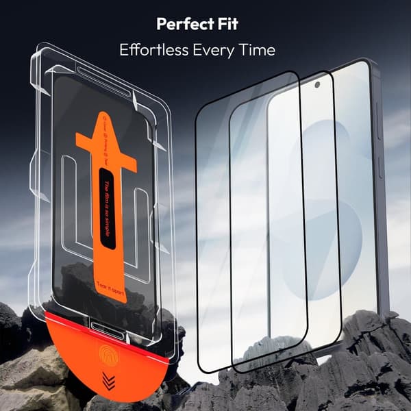 2-Pack Samsung Galaxy S25 Screen Protector - Tempered Glass | [Automatic Installation] - Bubble-Free Samsung Galaxy S25 Samsung Galaxy S25