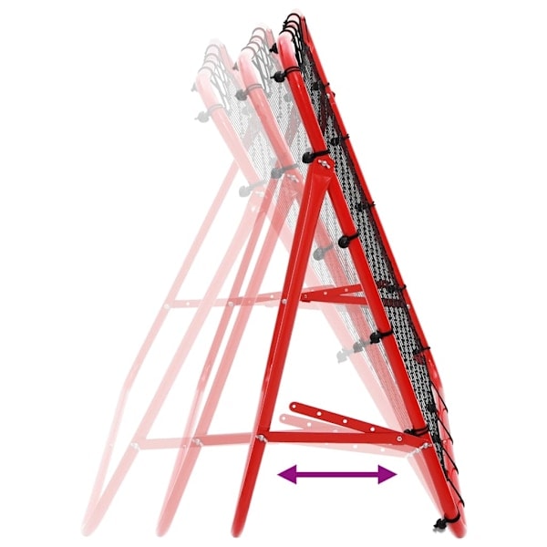 vidaXL Justerbart Fotbollsmål Kickback Rebounder 100 x 100 cm 2750