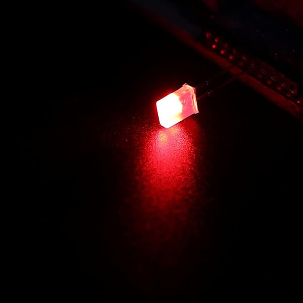2x5x7mm x LED-lampe, 150 stk rektangulær lyssterk klar lysdiode for elektronisk komponentindikator, rød