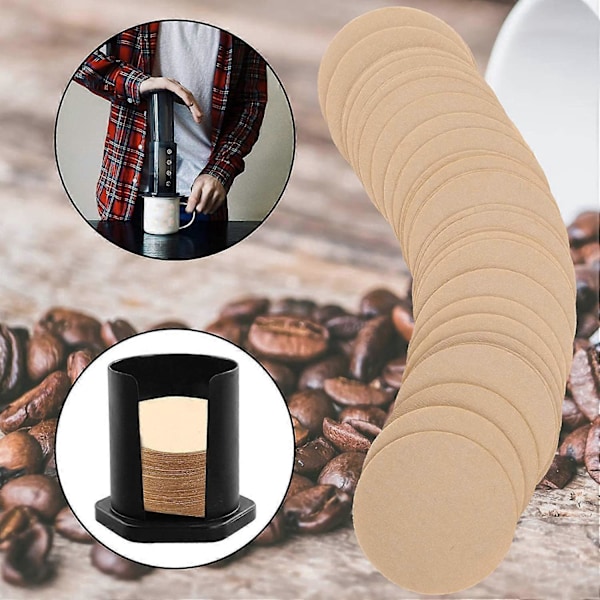 CASA 350 stk. Udskiftningspapirfiltre Runde Kaffemaskinefiltre Engangsfiltre til Kaffe og Espresso