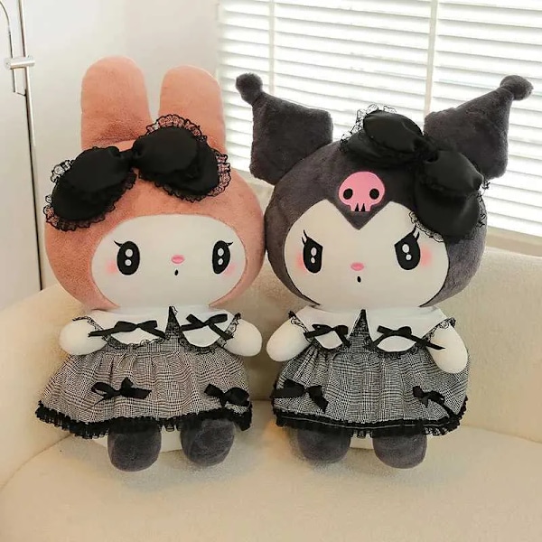 Stor Kuromi Melody Cinnamoroll Plyschleksaker Kudde Anime Fylld Docka Anime Soffkudde Flickrum Dekoration JulklappXJ250314.Ca