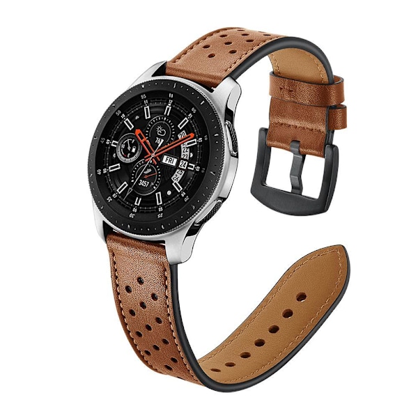 Tech-Protect Ægte Læder Armbånd Samsung Galaxy Watch 46 mm Brun
