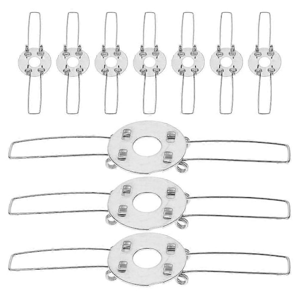 10 st Lampskärm Fjäderklämmor Ljusskärm Adapter Hängande Ljusskärm DIY Fjäderklämmor-Xin