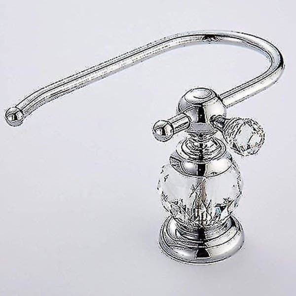 Crystal Series Toiletpapirholder i Messing, Poleret Krom