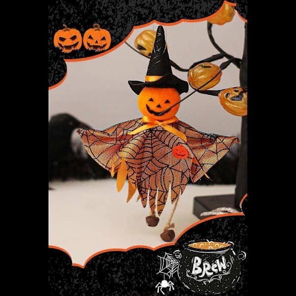Græskar Halloween Ornament til Dukkeophæng Håndværk