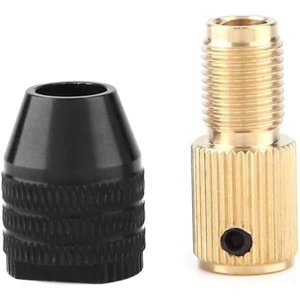 Mini nøglefri borepatron borepatronadapter, mini borepatron, spændekapacitet bor (5 mm hul)