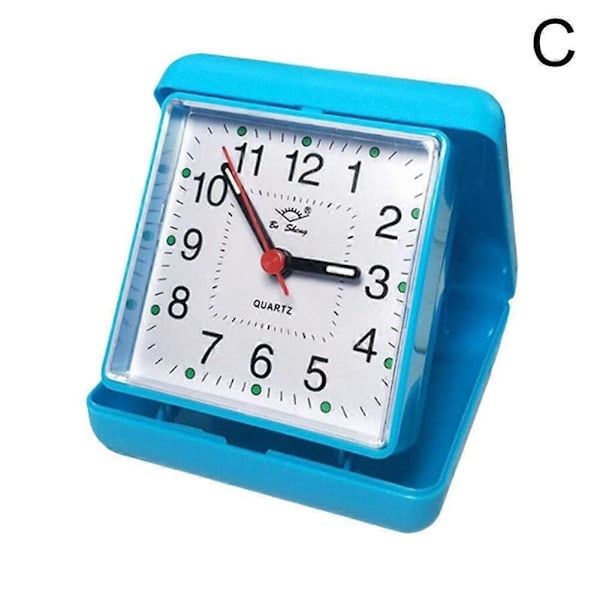 Alarm Clock Portable Silent Non Ticking Snooze Small Bedside Clock