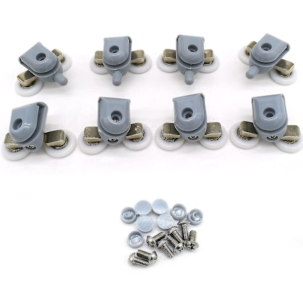 8-pack Dubbla Duschdörrrullar 23 mm Diameter Badrumsreservdelar