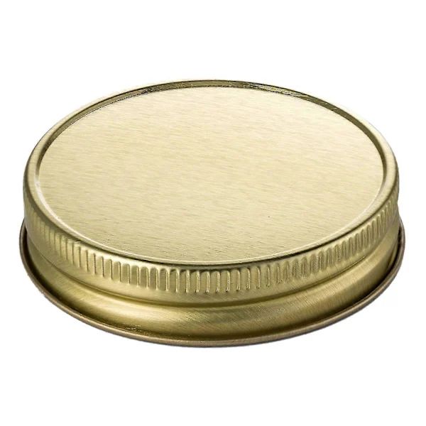 [CA] 24-pack Mason Jar-lock Regular Mouth Läcksäkra Säkra Mason Solida Lock (Guld)