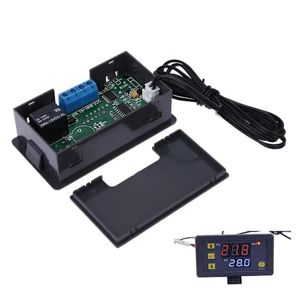 DC 12V 20A LCD Digital Termostat Temperaturregulator Mätare Regulator W3230