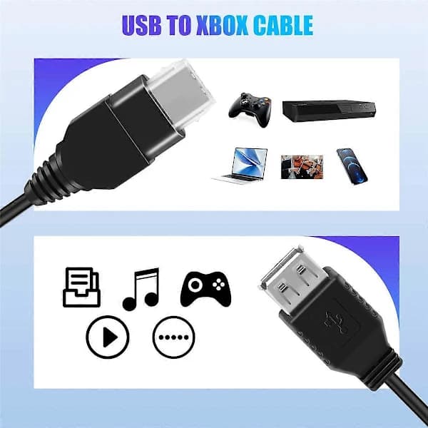Til XBOX USB-KABEL - Hun USB til Original Xbox Adapterkabel Konverteringslinje