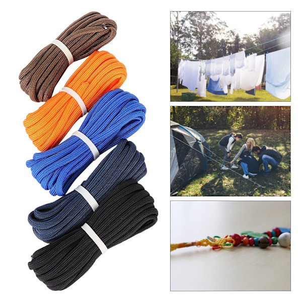 Nylon Paracord Snor Tau Håndlaget DIY Armbåndsdekorasjonssett Med Plastspenne (Modell 2)