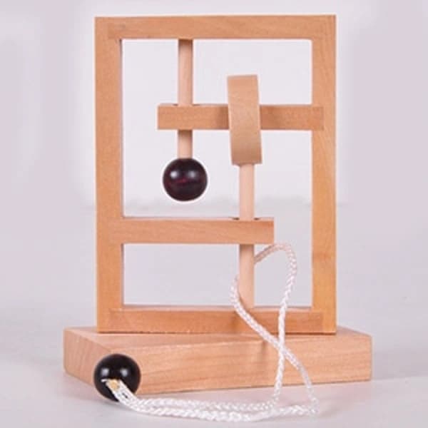 3D Trä Rep Loop Pussel IQ Mind String Hjärngympa Spel