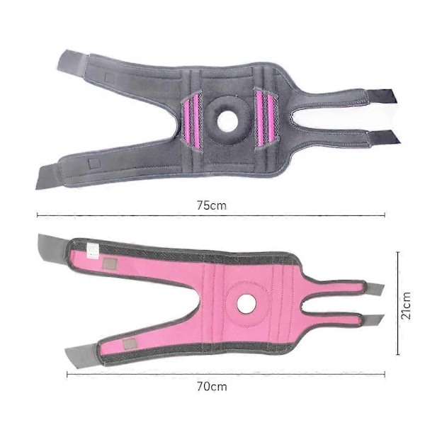 CASA 1st Multifunktionellt Knästöd Slitstarka Knäskydd för Smärtlindring, Förbättrad Rörlighet Pink