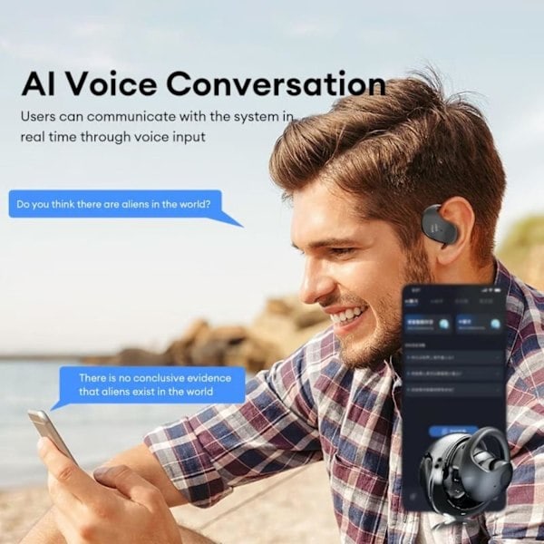 Kääntäjä, Ai Kuulokkeet Kielikäännös, Hy-T26 Pro Langattomat Bluetooth-käännöskuulokkeet, Sent Dream Translator, Ai Käännös Langattomat Ow...