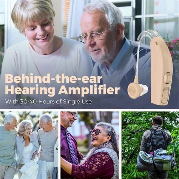Hearing Aid for Seniors with Speaker, Blue & Black