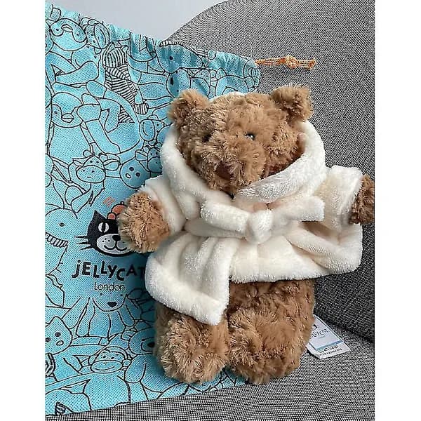 2024Jelly* krammedyr Bartholomew Bear badekåbe MEDIUM - H26 X B12 CM