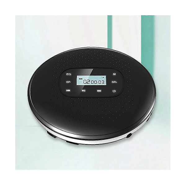 CASA Bærbar CD Walkman Genopladelig Intelligent Touch Screen CD-afspiller Digital Display Stereo Højttaler