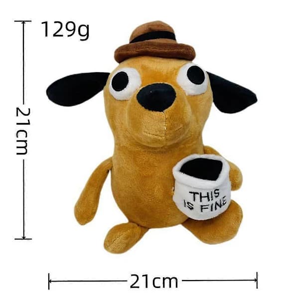 Kaffekop Hund Meme Plyslegetøj Kæledyr