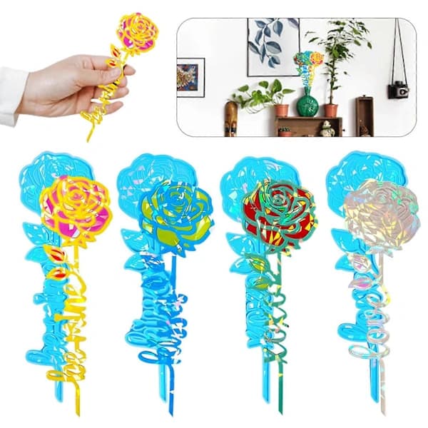Silikon DIY Rose Ornament Former 12-pakning
