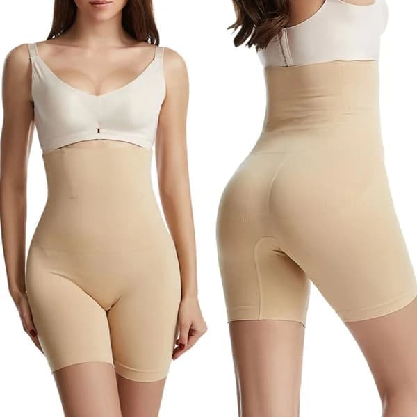 TS-Shapewear Bikers med hög midja M/L - Beige