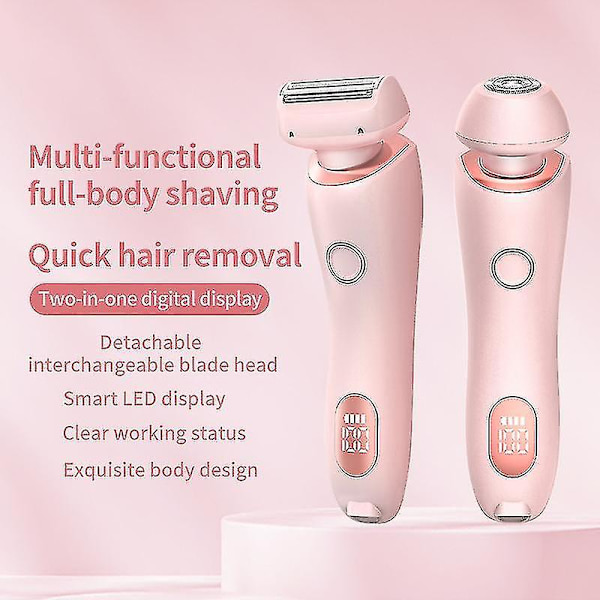 Silky Glide Pro, Silky Glide Pro Hårfjerner, Profesjonell Hårfjerner for Glatt Barbering rosa pink