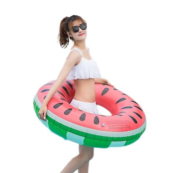 Vattenmelon Uppblåsbar Pool Float Cirkel Ring Badring