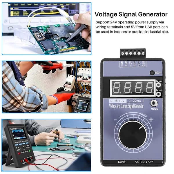 [CA] Precisionssignalgenerator 4-20 mA Strömspänning, Analog Simulator för PLC och Panel Felsökning, Frekvensomvandlare