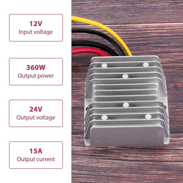 12v til 24v 15a 360w DC DC-omformer 360w DC-omformer - WELLNGS