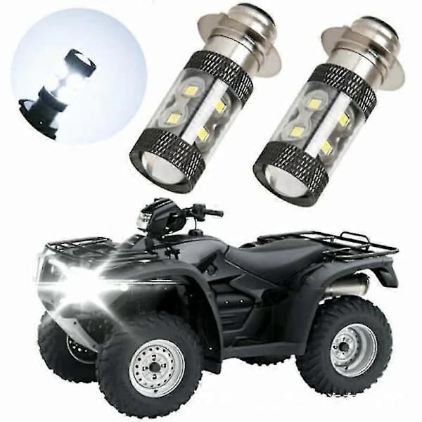 Passer til H6m LED-frontlykter for Yamaha ATV Thsinde Hvitt Lys
