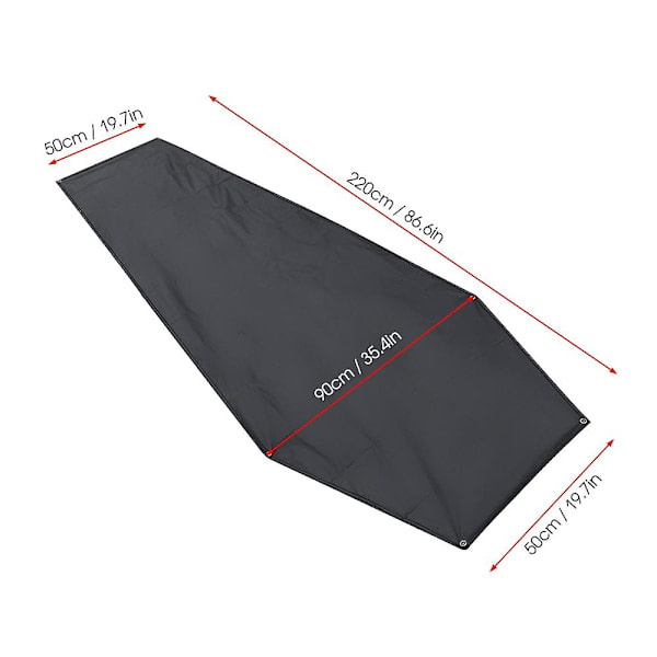 Vattentätt Campingunderlag för 1-personstält Vandringstält Tarp Markduk Groundsheet[D]