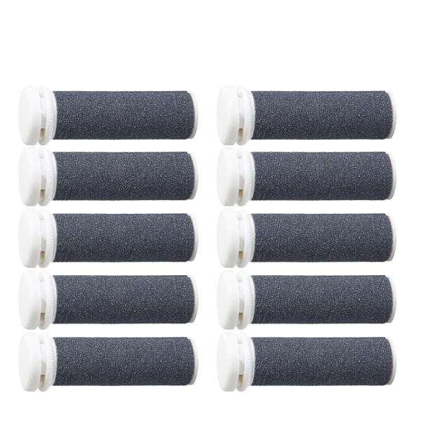 10-pack rullhuvuden kompatibla med Emjoi Micro Pedi Nano, Ersättningshuvuden (ungefär)