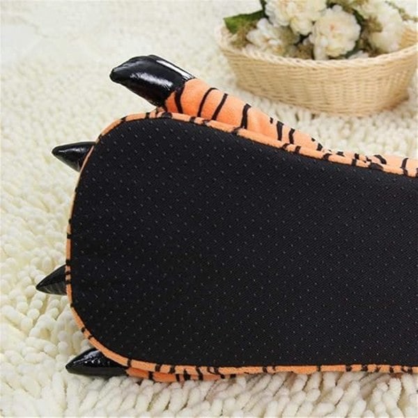 Unisex Träskostövlar Djurtass Tofflor Kyckling Fågel Fot Tofflor Ko Tiger Giraff Tofflor, L