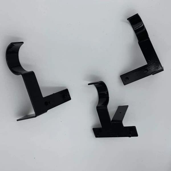 Gardinstangbeslag Gardinstangsholder SORT 2STK 2STK Sort 2 stk. - 2 stk.