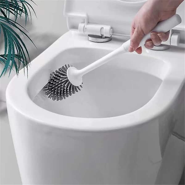 WC-harja ja pidikesetti, silikoninen puhdistusharja ilman