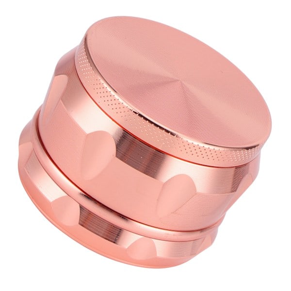Mini Bærbar Zinklegering Røg Grinder Manuel Rygning Knuser Kværn Værktøj Tilbehør Rosaguld